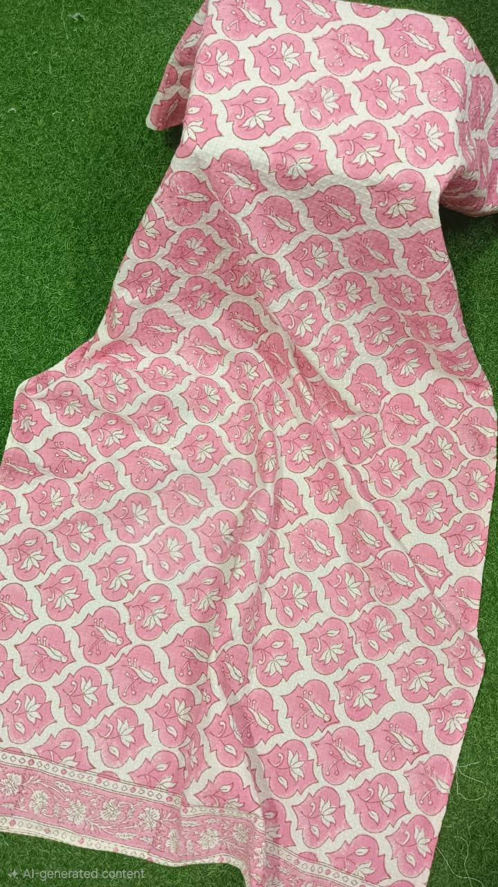 Pink Print Towel