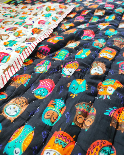 Black & White Owl Quilt