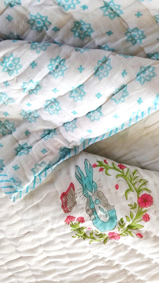 Blue Rabbit Quilt