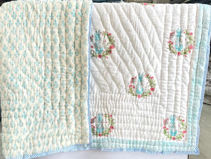 Blue Rabbit Quilt