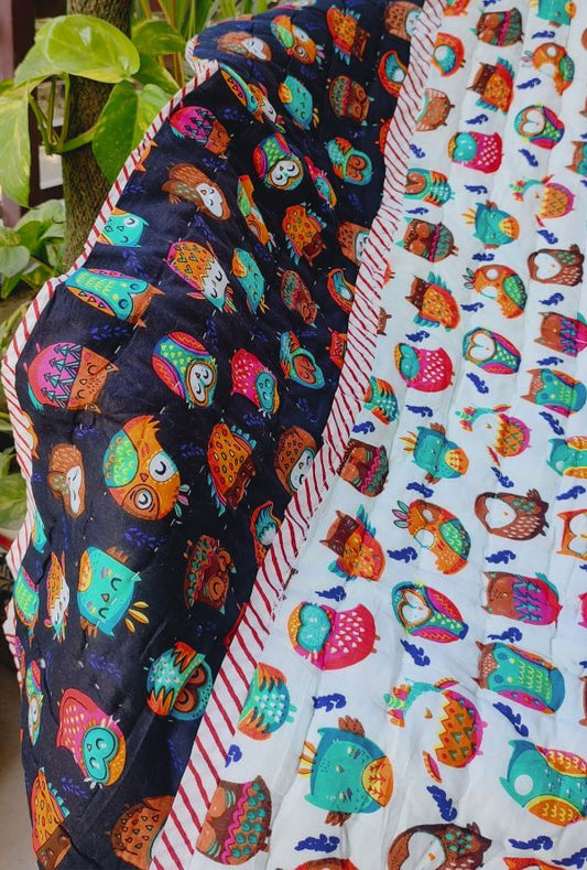 Black & White Owl Quilt