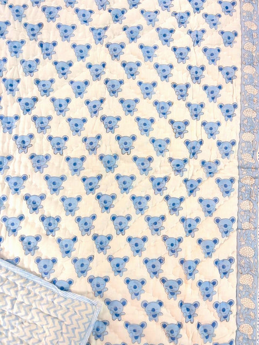 Blue Teddy Quilt