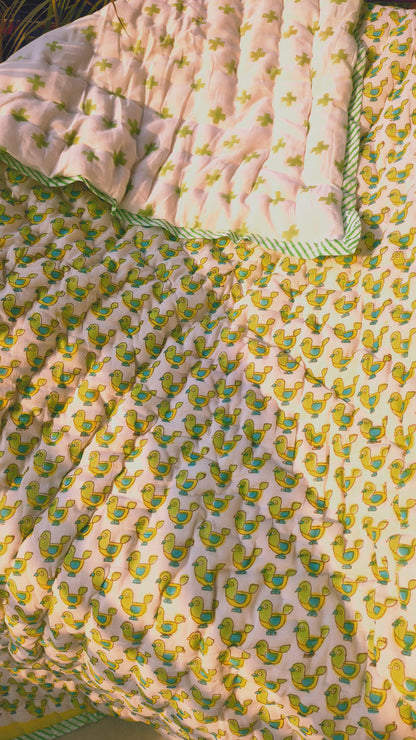 Green Birdie Quilt