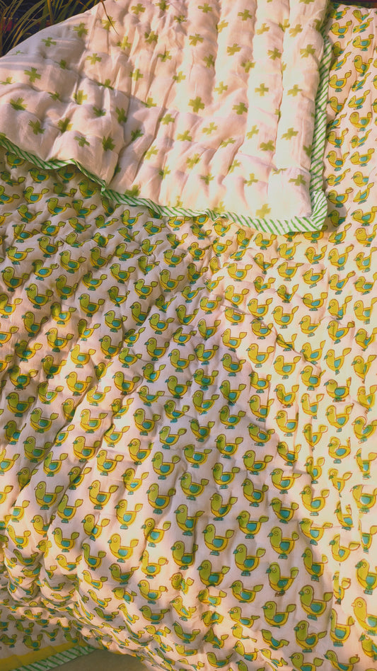 Green Birdie Quilt