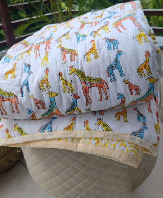 Giraffe Themed Quilt