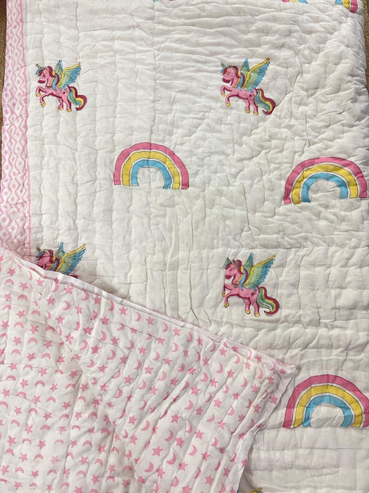Unicorn Rainbow Quilt