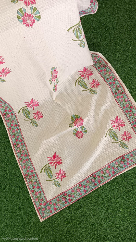 Floral with Border Towel