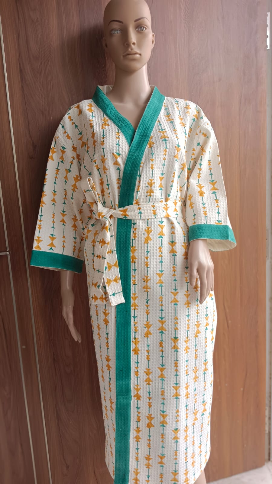 Striped Adult Bathrobe