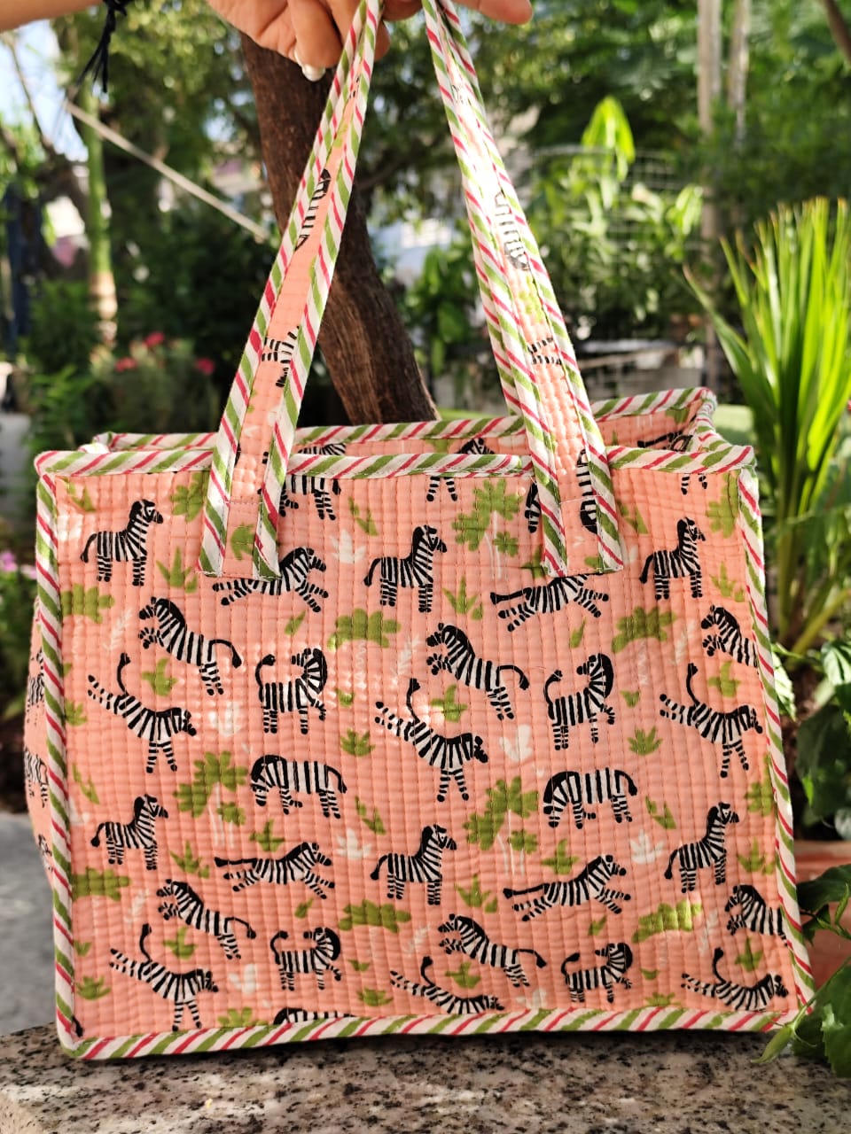 Zebra Mini Tote Bag