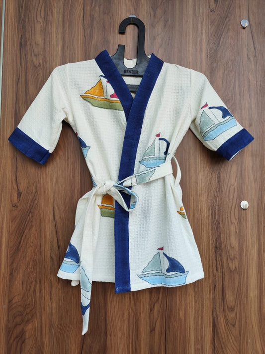 Boat Kids Bathrobe