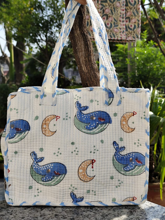Whale Mini Tote Bag